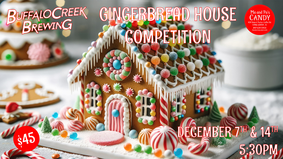 Gingerbread House Competition at Buffalo Creek Brewing